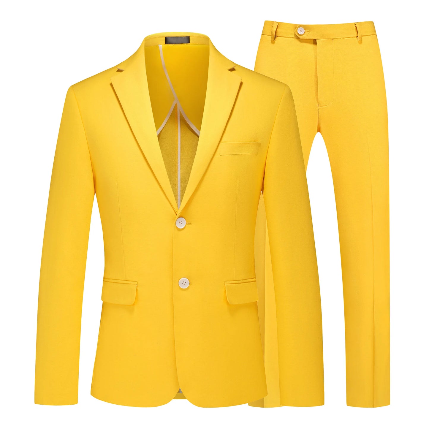 Men's Linen Half Lined 2 Piece Suit Set Lightweight Breathable Blazer & Pants for Spring Summer, Formal Business Wedding