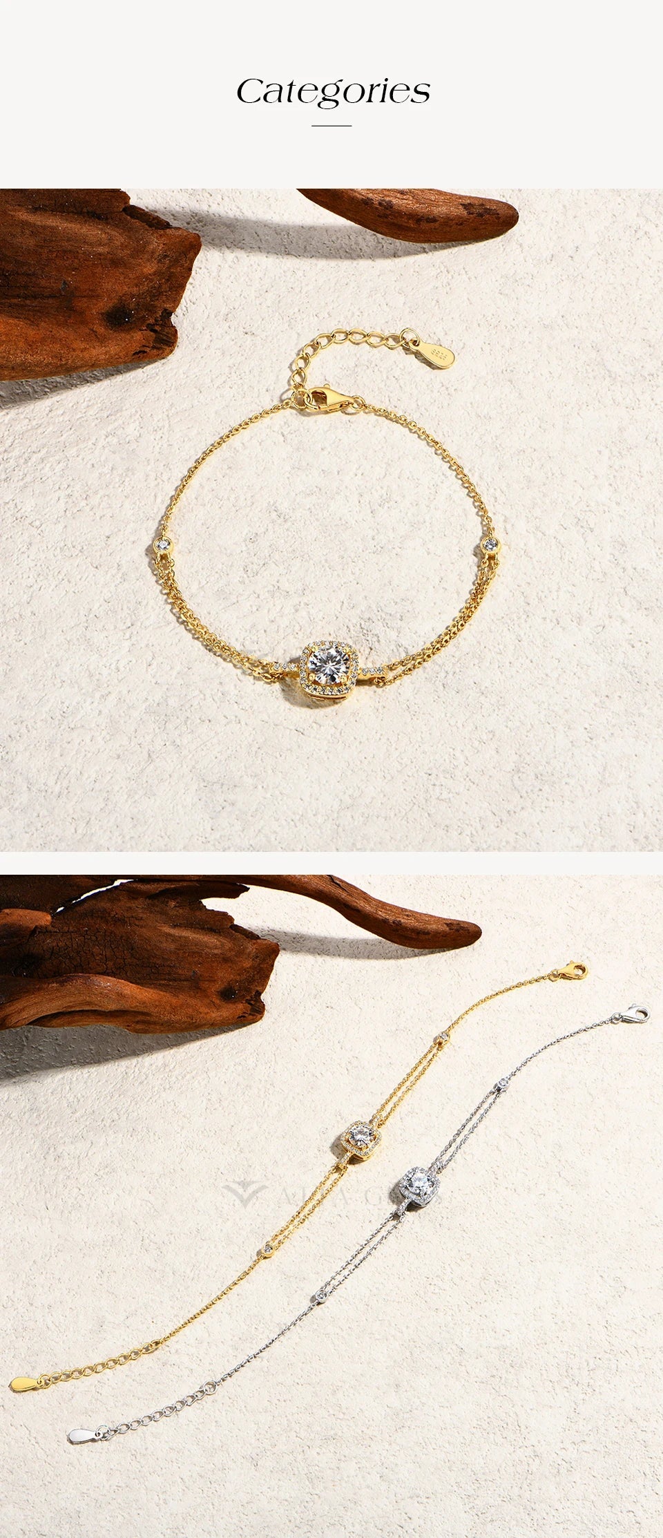 6.5mm 1.0ct Luxury Moissanite Bracelet for Women s925 Sterling Silver Adjustable Tennis Chain Engagement  Fine Jewelry