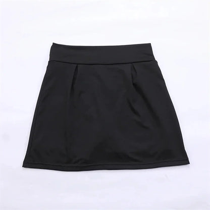 Summer fashion explosion women solid color outdoor sports fitness running yoga quick dry fake two running skirts
