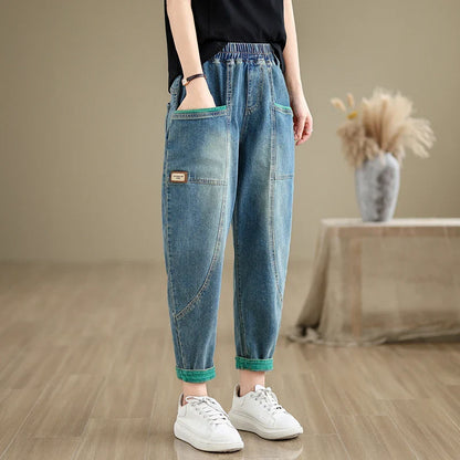 Vintage Loose Summer Thin Denim Jeans