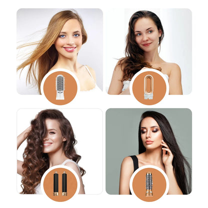5-in-1 Hair Styling Kit Multi-Function Curling Iron Straightener Hot Air Brush Quick Styling Hair Care Beauty Tools