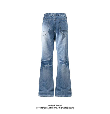 Retro Denim Pants Men's Jeans Loose Straight Casual Trousers Vintage Jeans Y2k Clothes Men's Pants Baggy Jeans Man  Four Seasons