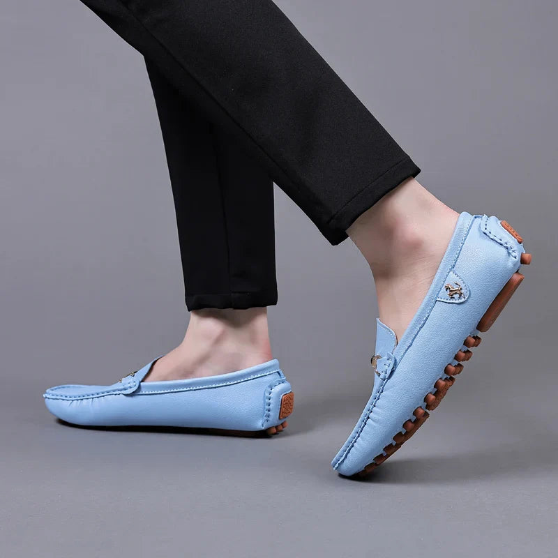 Handmade Leather Casual Men Shoes Design Loafers Man Comfortable Slip on Men Loafers Hot Sale Moccasins Driving Shoes