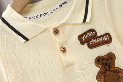 Children Clothing mother Kids Clothes Children's Sets Boys T-shirt Shorts Summer Cotton Short sleeve fashion Suit2PCS