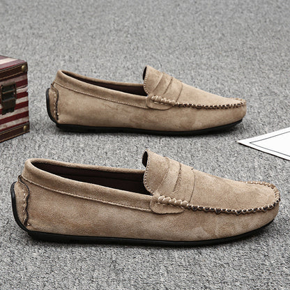 Fashion Suede Men Casual Shoes Breathable Comfort Slip-on Mens Driving Shoes Luxury Brand Men Loafers Mens Lazy Shoes Moccasins
