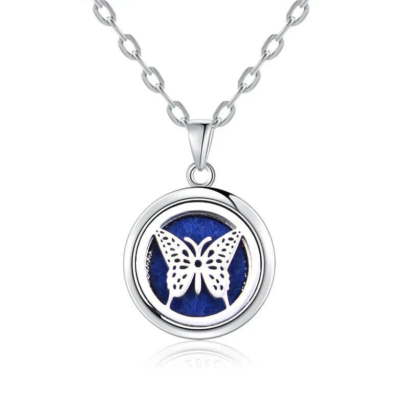 New Tree Of Life Aromatherapy Necklace Stainless Steel Essential Oil Diffuser Amulet Perfume Locket Pendant Women Jewelry Gift