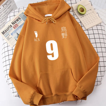 Haikyuu Anime Print Hooded Mens Autumn Casual Hoodies Loose Warm Hoodie Hip Hop High Quality Unisex Tracksuit
