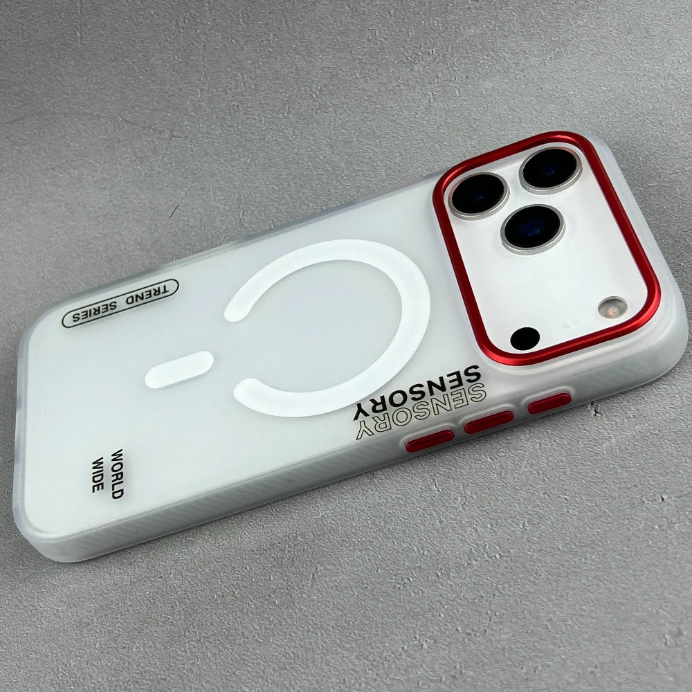 Translucent Magnetic Phone Case for iPhone 17 16 Pro Max For MagSafe Charging Shockproof Matte Cover Silicone Shell