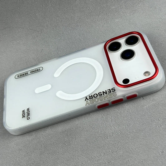 Translucent Magnetic Phone Case for iPhone 17 16 Pro Max For MagSafe Charging Shockproof Matte Cover Silicone Shell