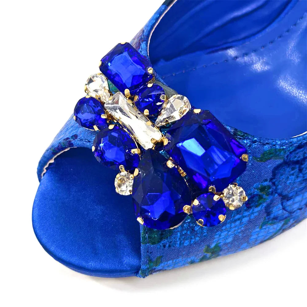 Italian Sandals and Bags Matching Set Women Heel Party for Gold Colour Wedding Bigger Size Thick Heel Shoes