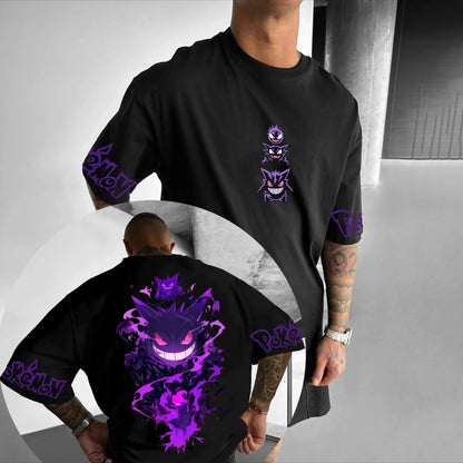 Printing T-shirt Men's and Women's 2025 Summer Oversize Loose Cotton Street Trend Brand Top
