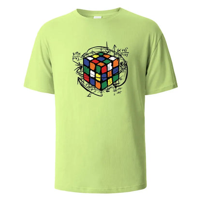 Mofang Print T-Shirt Summer Tees For Men Women 100% Cotton O-neck Oversize Casual Short sleeved Tops