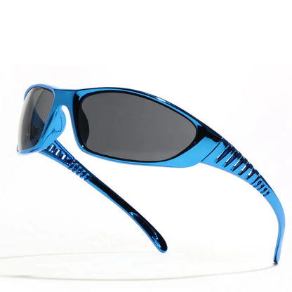 Silver Sunglasses Color Hollowed Out Future Sense Of Technology Hot Girls Net Red Sunglasses Women Sunglasses Trendy Men