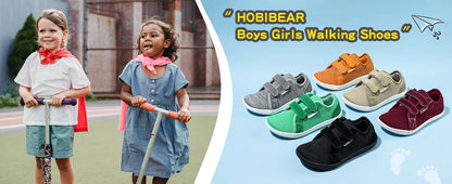 Kids Mesh Barefoot Shoes Little/Big/Kid Wide Toe Minimalist Sneakers Lightweight Hook Loop Breathable Casual Shoes