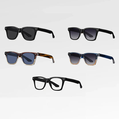 Sunglasses polarized men acetate glasses for women black grey