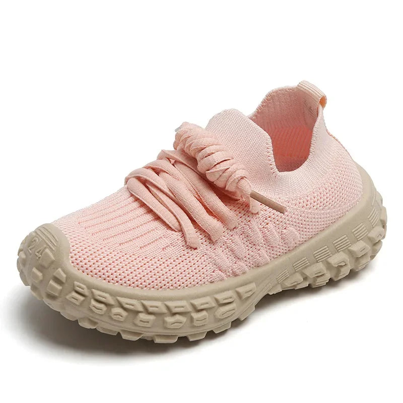 Sport Running Soft Casual Breathable Spring Autumn Baby Boys Girls Bottom Non-Slip Kids Sneakers Children Shoes