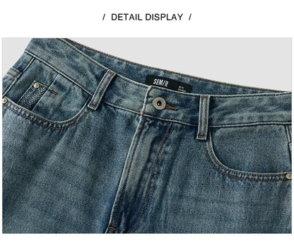 Semir Jeans Women Vintage Long Trousers 2025 New Spring Wide-leg Trousers Comfortable Soft Versatile Trousers