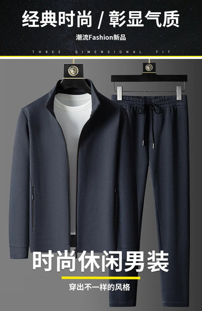 (jackets + trousers) 2024 spring fashion men jackets Man coats long sleeve men's casual jackets men A set of clothes size M-5XL