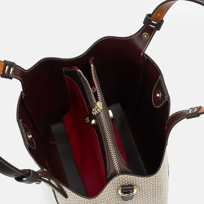 Fashion Letter Printed Design Women's Handbag High-end Light Luxury Vintage Brand Large Capacity New Women's Tote Bag