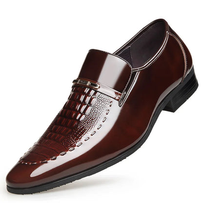 Sapatos Sociais Masculinos Clássicos De Couro De Crocodilo Tênis Casuais De Negócios Formais Tamanhos Grandes Sapatos Oxford Para Escritório Casamento Festa