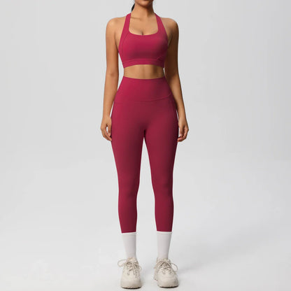 Yoga Suit Sports Set Womens Sportswear Sports women's yoga bra  Tummy Control Slimming Booty Leggings Women's tracksuit