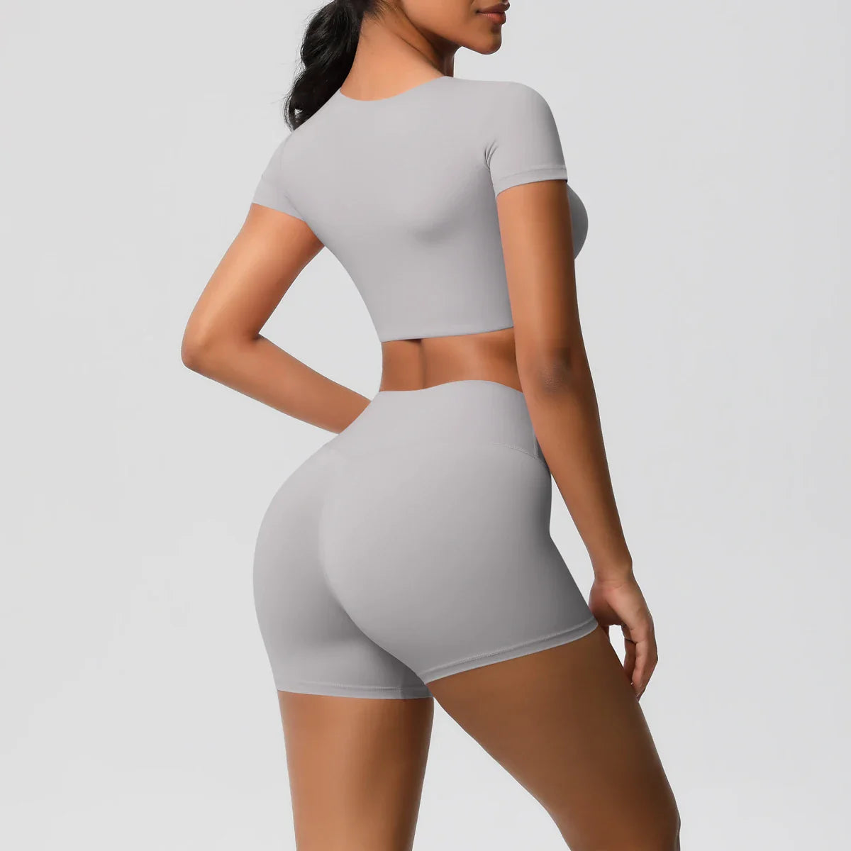 Workout Sportswear 2Pcs Piece Female Women Active Wear Sports Tank Top Women Gym Workout Leggins Booty Bum Leggins