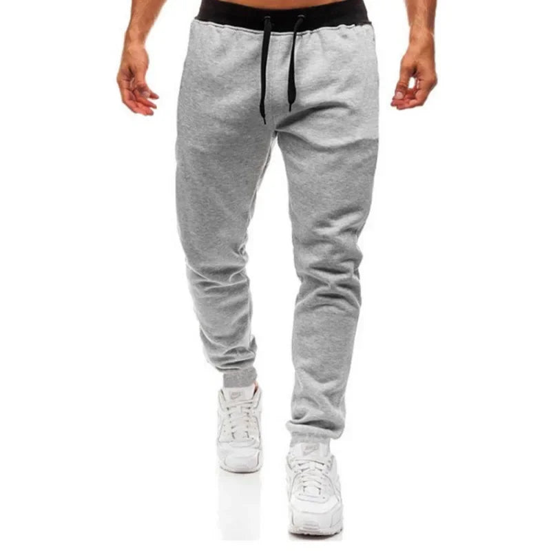 2025 Autumn and winter Keep warm Men Compression pants Running Fitness Tight Sport Training Jogging Solid Lace Up Slim Trousers