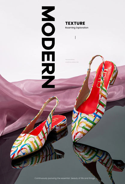 Sandals Light Luxury  Design New Women's Flat Bottom Summer Low Heel Ankle Strap Sandals Open Toe Sexy Travel Party Sandals