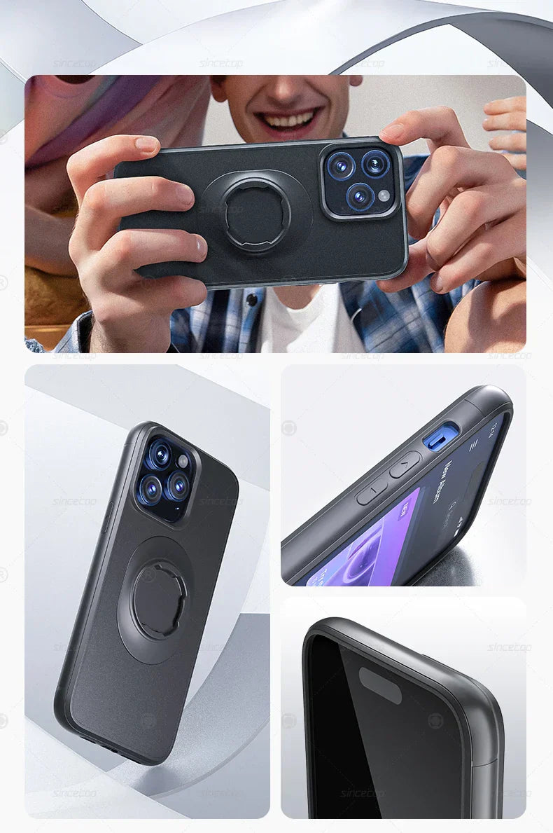 Case for iPhone 17/16/15/14/13/12/11 Pro/Max fit Phone Holder Mount with Lock-in Design