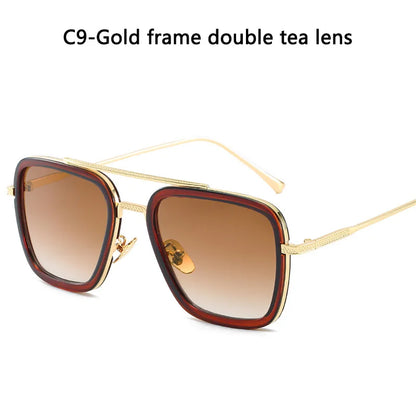 Glasses Men Women Sunglasses Iron man Eyewear Steampunk Sun Glasses