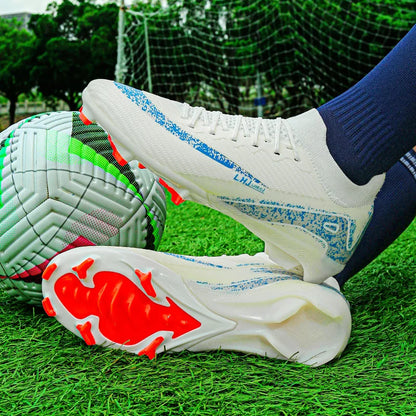 Childrens Football Shoes Anti Slip Wear-resistant FG Grass Training Sports Soccer Shoes for Teenager Futsal Court Football Boot
