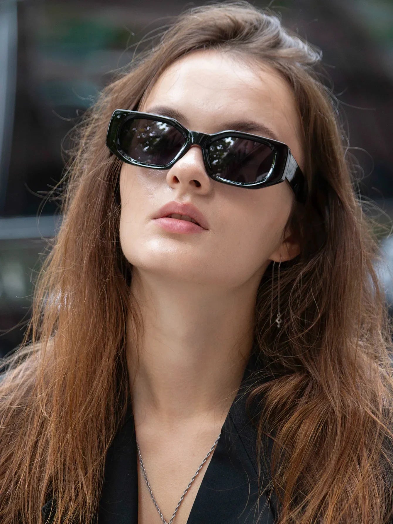 black classic retro designer branded concave irregular thick frame men women fashion sunglasses