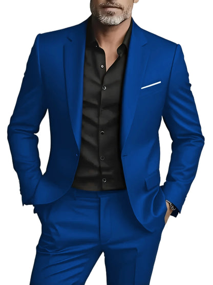 2 Pieces Extra Large Size Suits For Men Wedding Groom Tuxedos Prom Sets Business Male Blazer Trajes De Hombre