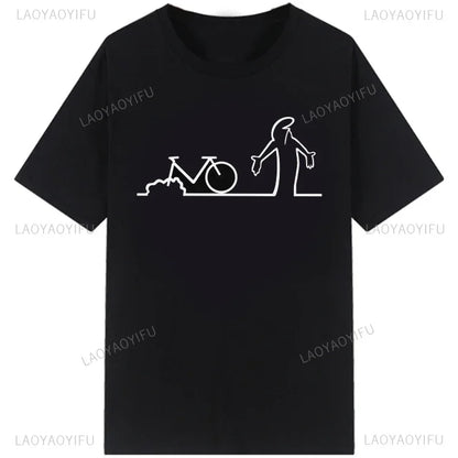 La Linea The Line Osvaldo Cavandoli TV Men Women Style Streetwear Tee Fashion Cotton T Shirt Round Neck Casual Summer Camiseta