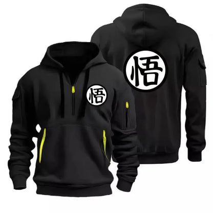 Anime cartoon Wukong printed fashionable hoodie, daily comfortable pullover, casual versatile sports shirt