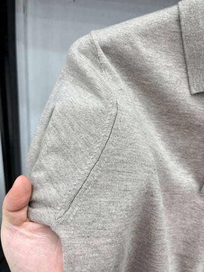 Men's Long Sleeve Fashion Casual Polo, Shirt Collar Pullover Sweater. Business Sweater T-shirt Golf Spring & Autumn Wool