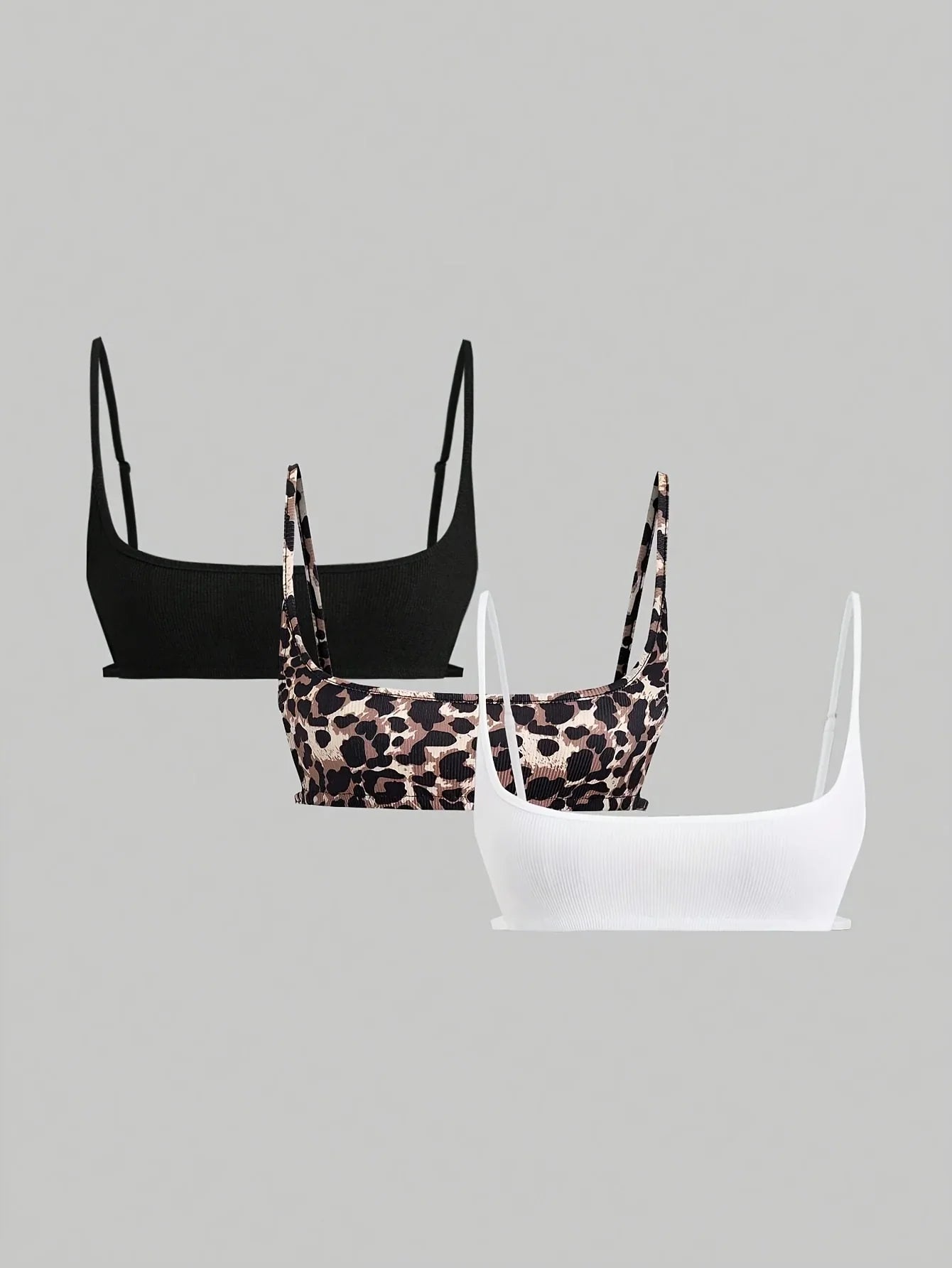 Women's slim sexy and versatile backless suspender shirt three-piece set