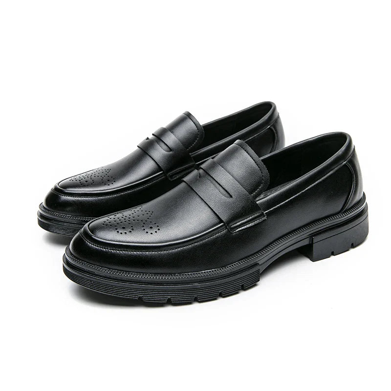 High Quality Men's Dress Shoes Office Casual Business Shoes For Men Brogues Leather Social Wedding Shoes Formal Loafers Male