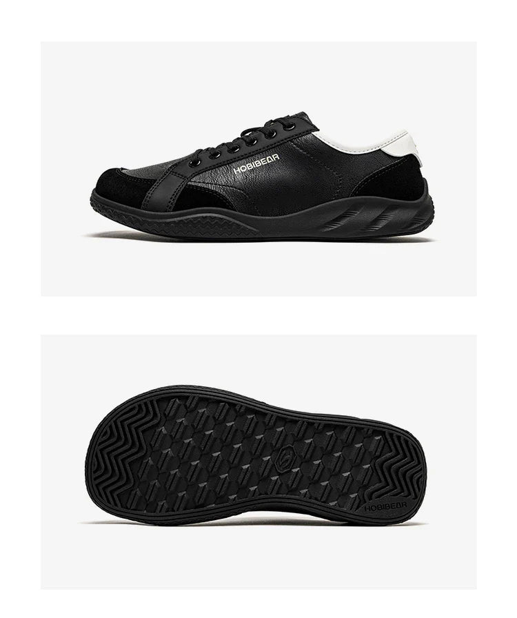Women Men Barefoot Shoes Wide Toe Box Lightweight Sneakers Casual Color-Blocking Artificial Leather Walking Shoes