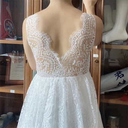 Vestido de renda branco para meninas Deeling Gaunt Doce menina florista Saia elegante de dama de honra Roupas de Natal para meninas de 4 a 12 anos