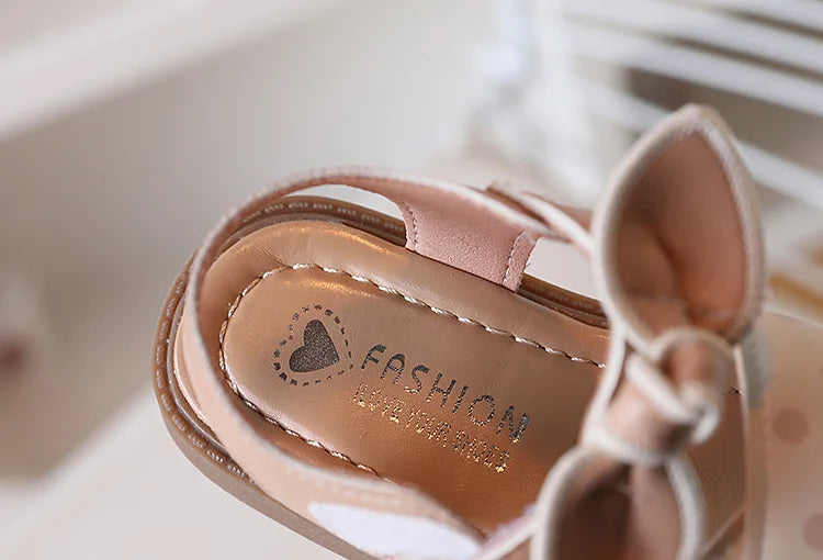2026 Summer New Girls Soft Bottom Sandals Fashion Retro Hollow Roman Casual Shoes Open-toe Hundreds Of Princess Beach Shoes