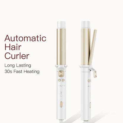 Automatic Curling Iron 30s Fast Heating Smart Temperature Control Ceramic Coating Long Lasting Curls Rotary Hair Curler