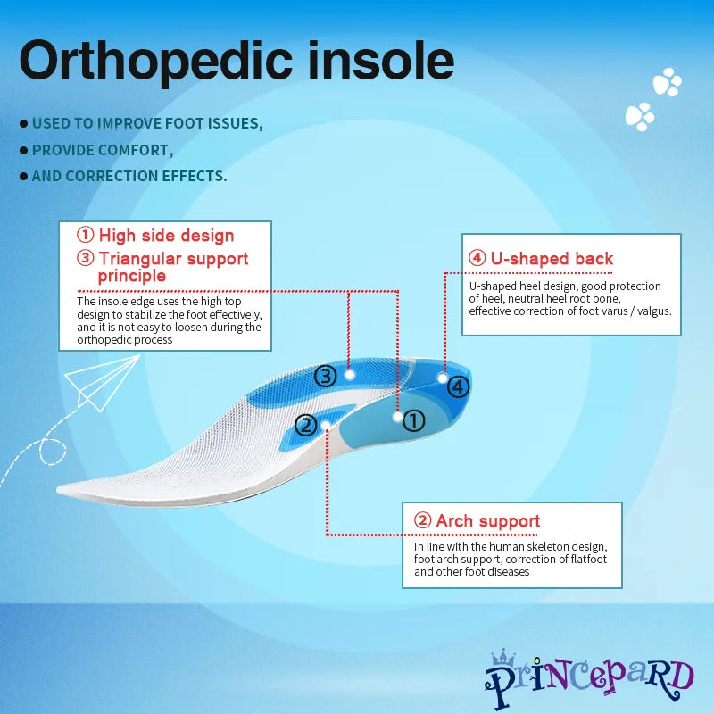Princepard New Arrivals Orthopedic Sandals for Girls Children Arch Support Shoes with Flat Feet Orthopedic Shoes for Kids Girls