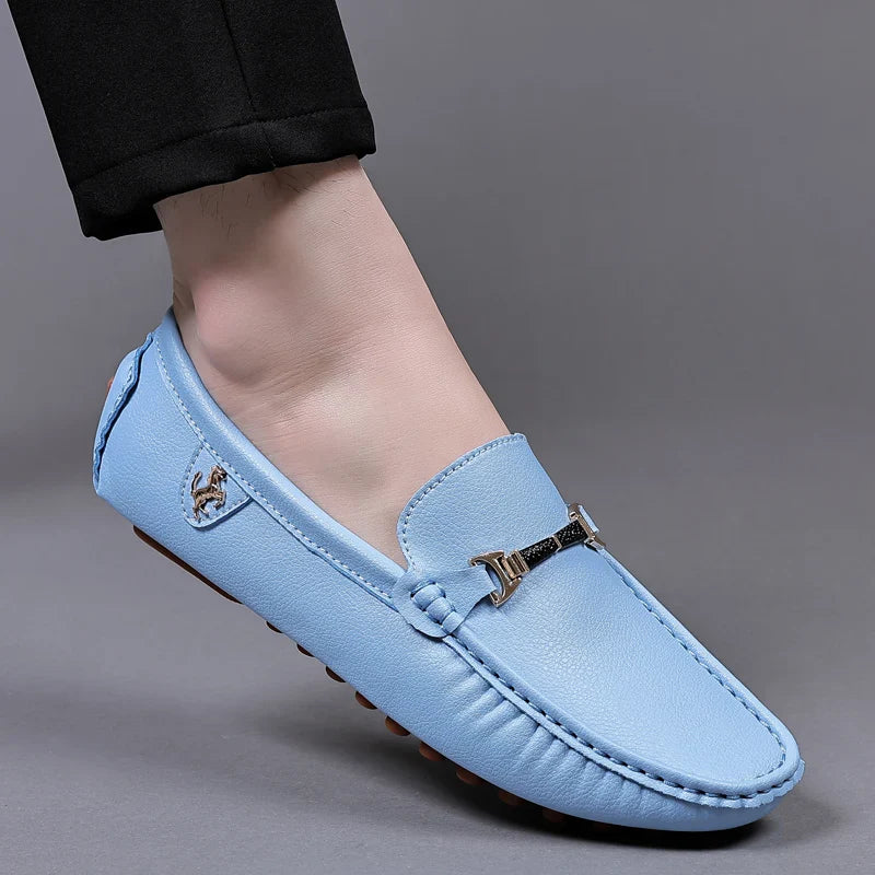 Handmade Leather Casual Men Shoes Design Loafers Man Comfortable Slip on Men Loafers Hot Sale Moccasins Driving Shoes