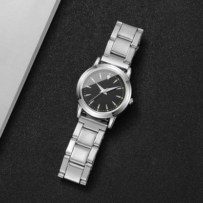 Fashion Women Watches Casual Alloy Band Simple Dial Analog Quartz Wristwatch（Without Box）