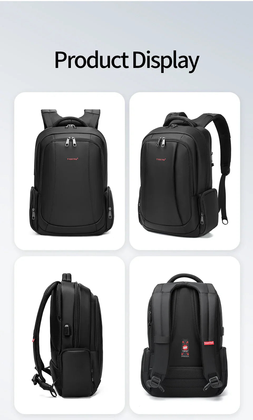 Waterproof Nylon Backpack Female Men's Backpack For 15.6 Laptop Notebook Bag Mochilas School Backpacks Bag Male Knapsack