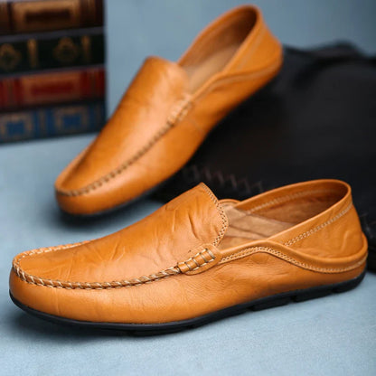 Men's Leather Casual loafers Shoes wedding Dress Shoes New Big Size  Moccasins Shoes Suede shoes High Quality zapatos