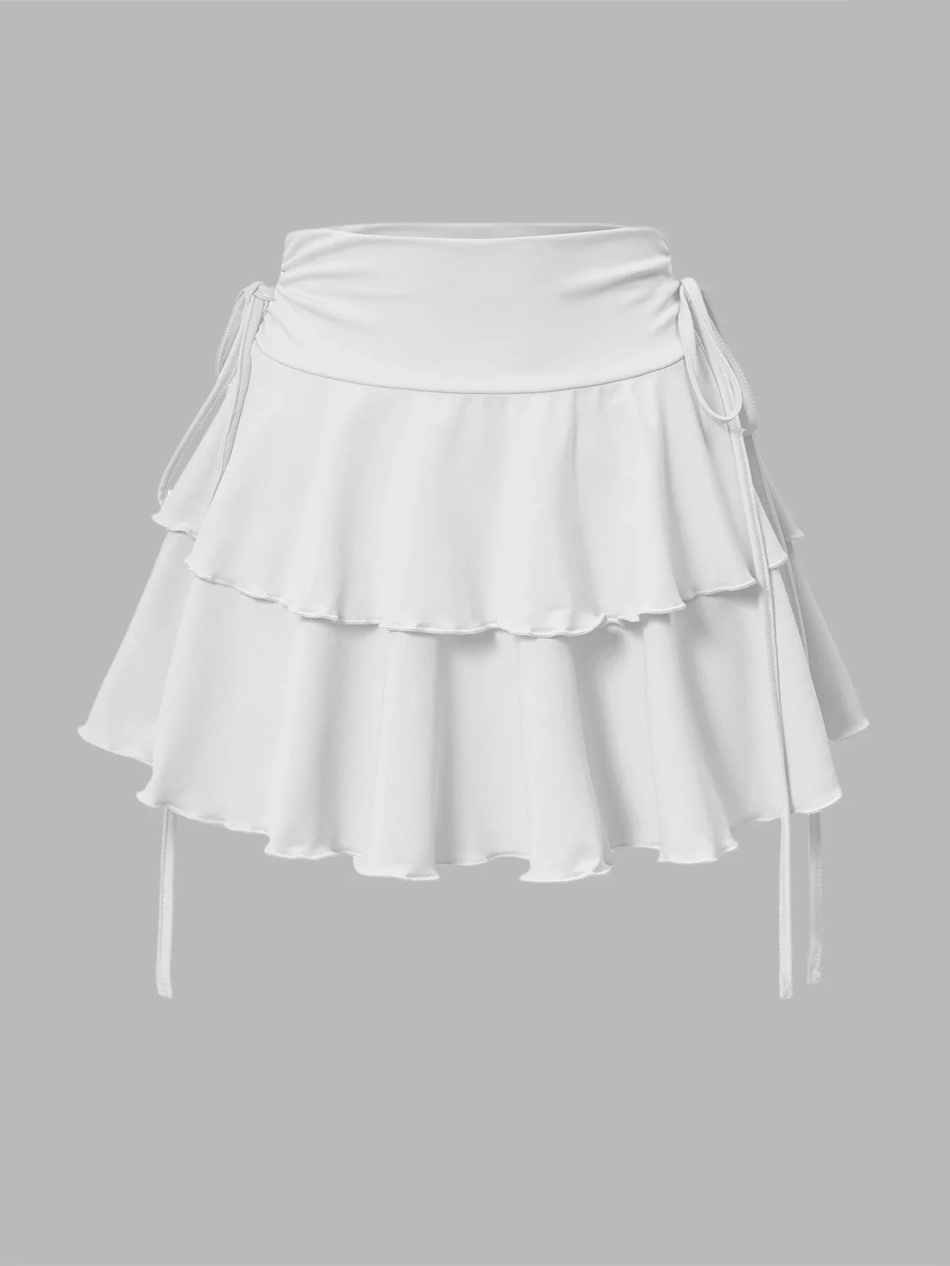 New Women Sexy Solid Mini Skirt Fashion Casual High Waist Slim Fit Elastic Waist Pleated Short Skirt