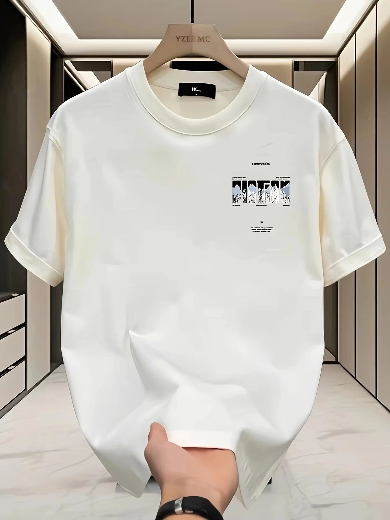 2026 Summer New Style High-Quality Men's T-shirt Fashionally Popular Men's and Women's Same Style Round-neck Printed T-shirt