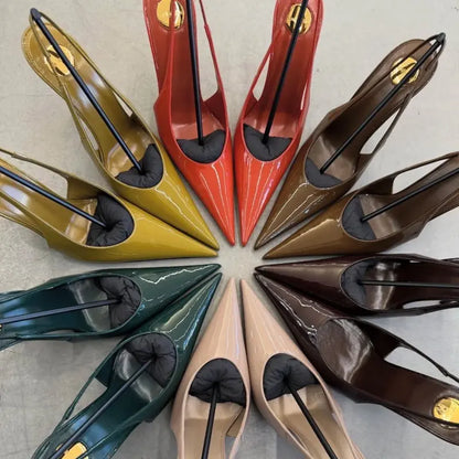 2026 High-heel 9.5 cm Women's Sandals Shoes for Women Size 34-43 New Fashion Pointed Summer Women Shoes Sandalias De Mujer